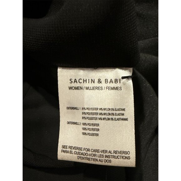 SACHIN & BABI Ines Column Gown Dress Size 4 Black Maxi Floor Length - Picture 10 of 10